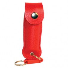 Pepper Shot 1.2 MC Spray Leatherette .5 oz. Red (PS-LH-RED) ePepperSprays.com
