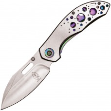 Assisted Open Folding Pocket Knife with Colored Trim