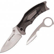 Assisted Open Folding Pocket Knife w Hidden Second Blade