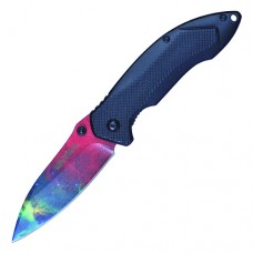 Assisted Open Folding Pocket Knife Galaxy Design